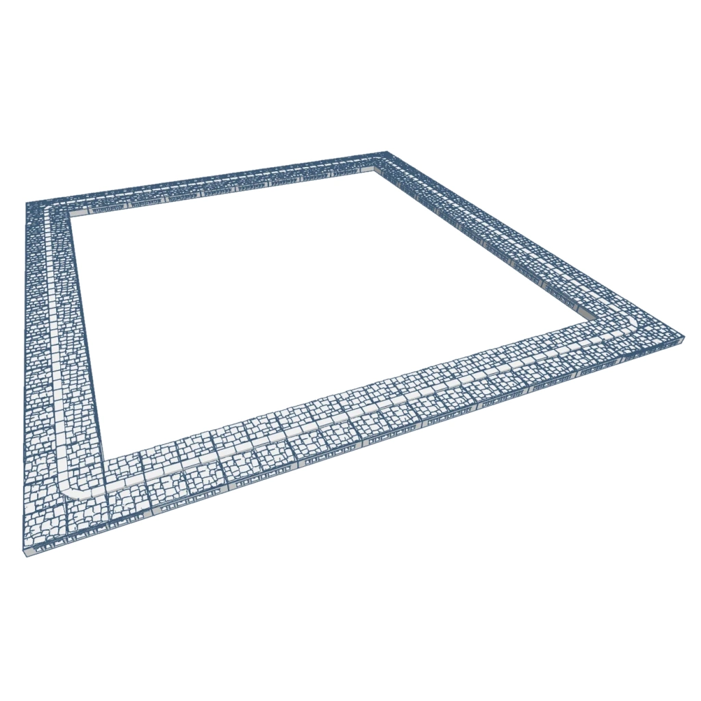 Trottoirs pour bâtiments 18 x 18
